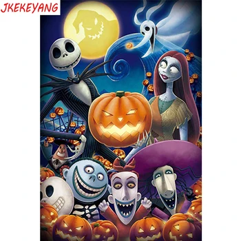 

5D DIY square round Diamond Painting The Nightmare Before Christmas Cross Stitch Diamond Embroidery Pattern Rhinestone J0423