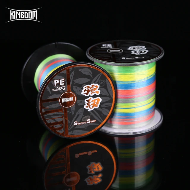 Kingdom Fishing Line 300 and 500 Meters PE 9 Strands Weaves PE braid line 15 - 65 LB Super Strong line Multifilament For Fishing