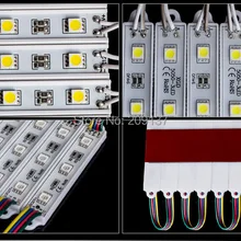 SMD 5050 Светодиодный модуль водонепроницаемый SMD5050 Светодиодные модули для знака букв светодиодный модуль световой рекламы DC12V 0.72 Вт 3 LED