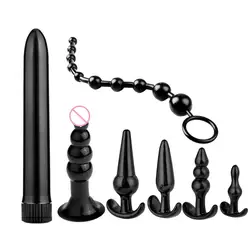 Сексуальные игрушки вибратор 7 шт Анальная пробка вибрации вибрационный Яйцо простаты Массажер интимные игрушки для женщин Для мужчин