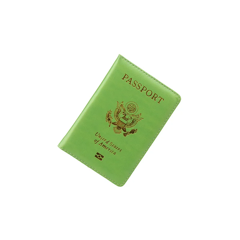 Милая Обложка для паспорта из искусственной кожи США, розовая Женская Обложка для паспорта, фирменный Американский кошелек, чехлы для паспорта - Цвет: Армейский зеленый