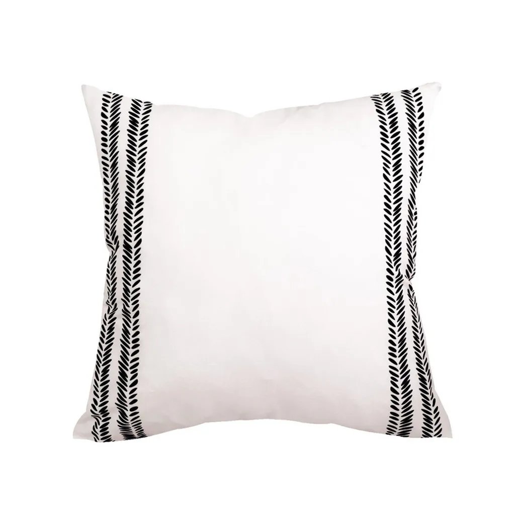 Чехол для подушки с геометрическим узором из кожи, плюша с коротким ворсом Европейский стиль смешанные наволочка для подушки 45x45 4 1 предмет almofada elefante