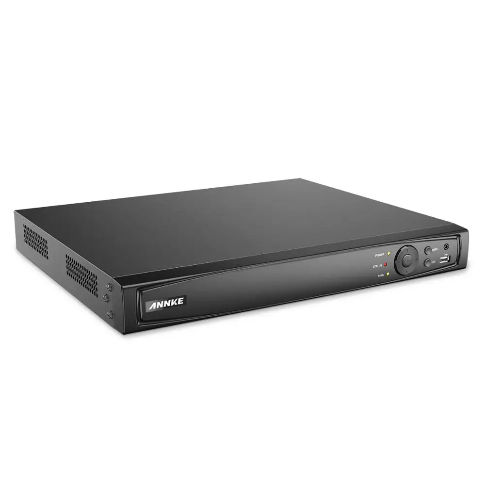- ANNKE 16CH 4K POE NVR Recorder For CCTV Kit VGA Security System NVR For 1080P3MP5MP8MP4K POE IP Camera Onvif NVR H265