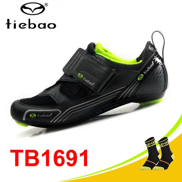 TIEBAO pro велосипедная обувь для шоссейных спортивных гонок, триатлонов, велосипедная обувь, дышащая обувь для верховой езды, кроссовки для шоссейного велосипеда - Цвет: G shoes With socks