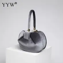 Велюровые вечерние сумки женские легко застёгивающийся милый маленький мини-сумка для вечеринок женские серые свадебные сумки с верхней ручкой Женская Ручная сумка