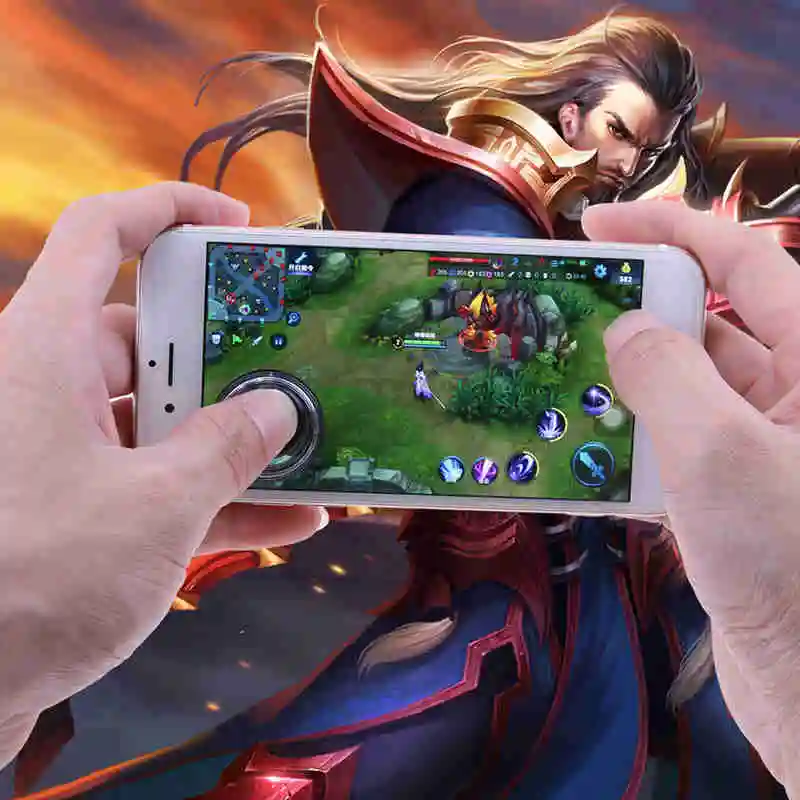 1Pcs Mobile Phone Joystick Smartphone Mini Touch Screen Joystick Universal Clip-on Clamp for Phone Tablet Arcade Game joystick