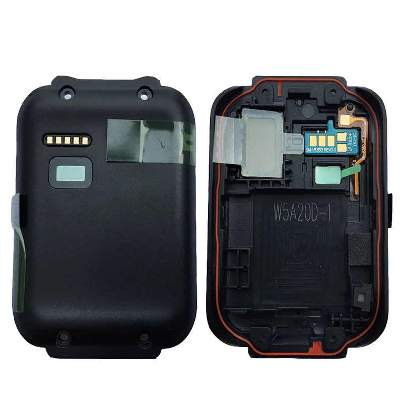 

BINYEAE New Smart Watch Rear Housing For Samsung Gear S R350 R380 R381 R382 Back Case Battery Cover