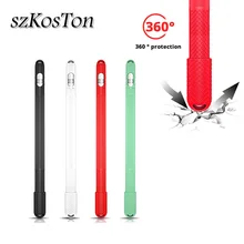 Полный защитный силиконовый чехол для Apple Pencil Anti-Slip Cover Sleeve Cradle Stand с держателем крышки для iPad Pro Pen