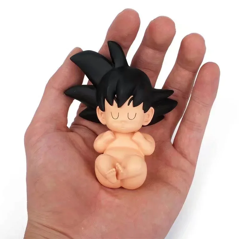 8cm Dragon Ball Z Baby Goku sleeping PVC Action Figure toy cute model doll ET0in Action & Toy