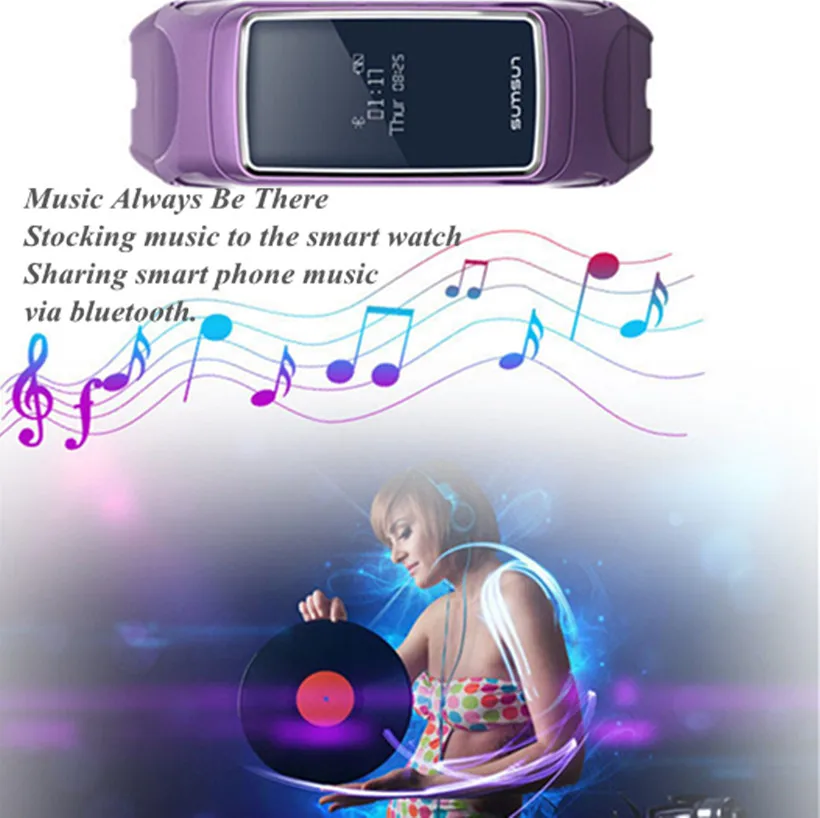 Смарт браслет B7 с Bluetooth пульсометром фитнес музыкальным плеером|smart band|bluetooth smart