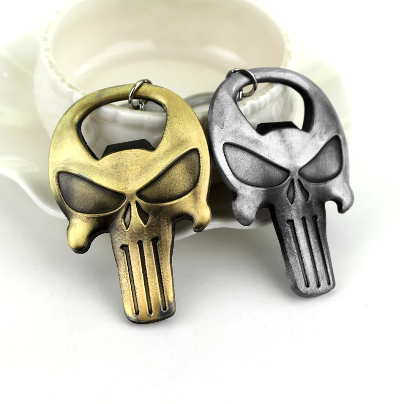 

The Punisher Series Skull Keychain Logo Skeleton Movie Mask Key Chain Ring Fob Keyring Personality Jewelry Key Chain Gift