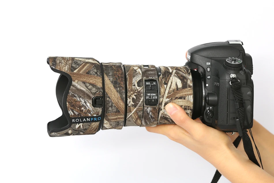 Камуфляжный чехол для объектива Nikon AFS 24 70 мм F/2.8E ED VR|Сумки фото-/видеокамеры| |