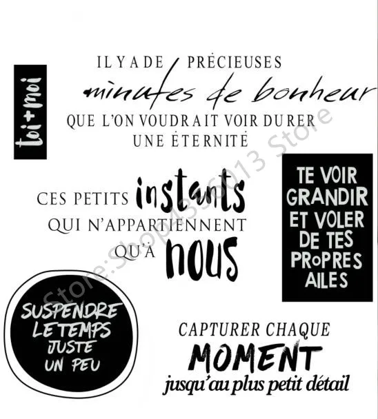 Французский прозрачный штамп для скрапбукинга/изготовления карт C115 - Цвет: 14