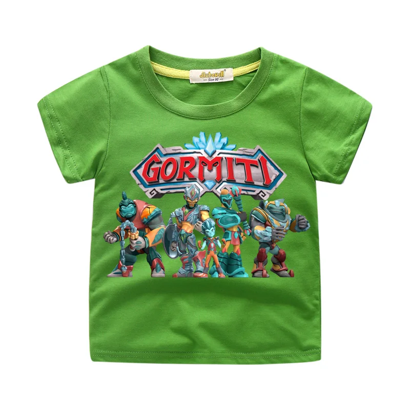 В году, летние футболки для мальчиков и девочек футболки с героями игры гормити, топы для детей Детский костюм футболки для малышей WJ191