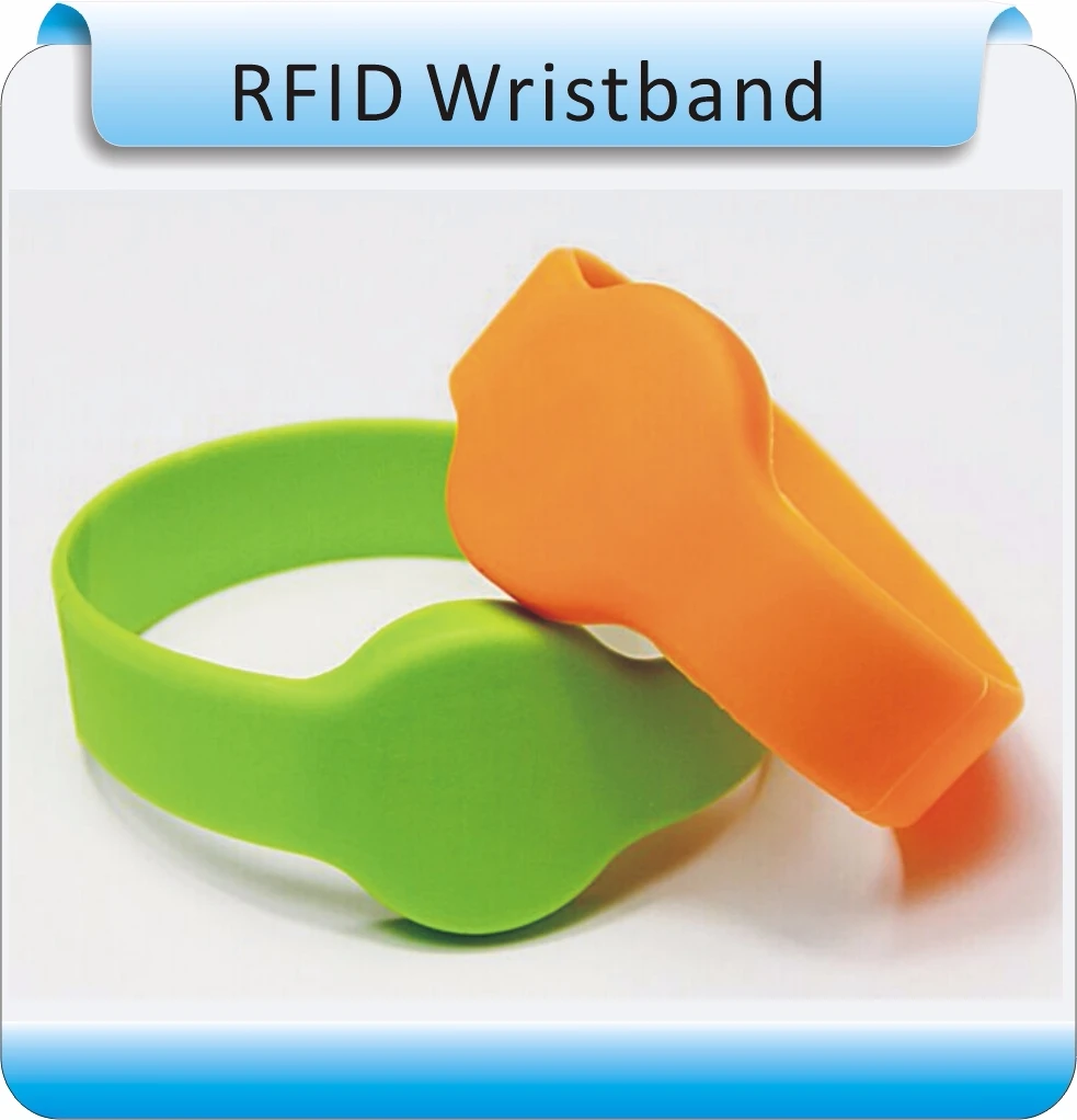 

50pcs RFID 125KHz Silicone RFID Wristband with TK4100(compatible EM4100) in Access Control +Face printing code