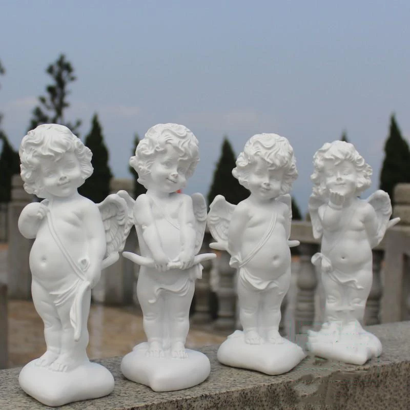 Pastoral Resin Angel Love God Cupid Figurines Crafts Outdoor Garden Statue Decoration Courtyard Park Villa Sculpture