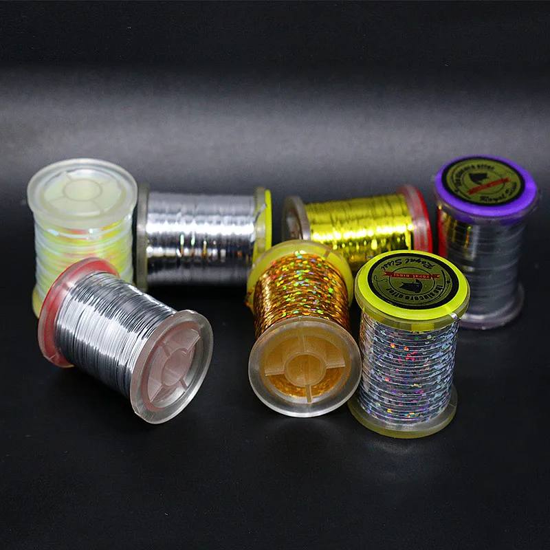 Fly Fishing 12x Spool of Flat Mylar Tinsel GOLD /& SILVER Fly Tying