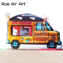 Высокое качество надувной фургон для мороженого киоск, бритый лед слякоть поставщика продажи станции, стойло услуги сделать из стенд для продажи