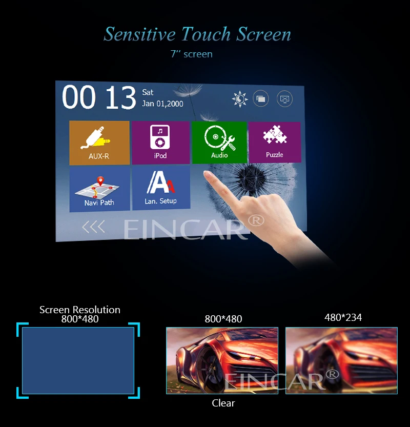 Best Radio Autoradio Logo CD RDS win8 AMP Video Stereo GPS Car DVD MP3 7"Touch Screen Player FM AM Audio 3D BT Sub 3