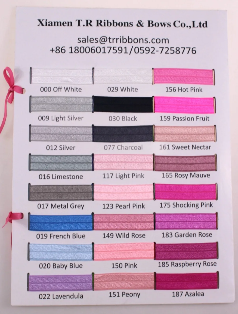 Foe Headband Chart