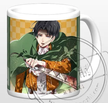 

New Attack on Titan Levi Ceramic Coffee Mug White Color Or Color Changed Cup