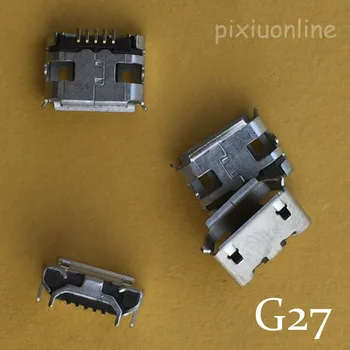

10pcs G27Y Micro USB 5pin Jack Female Socket Connector OX Horn Curly Mouth for Tail Charging Mobile Phone Sale at a Loss France