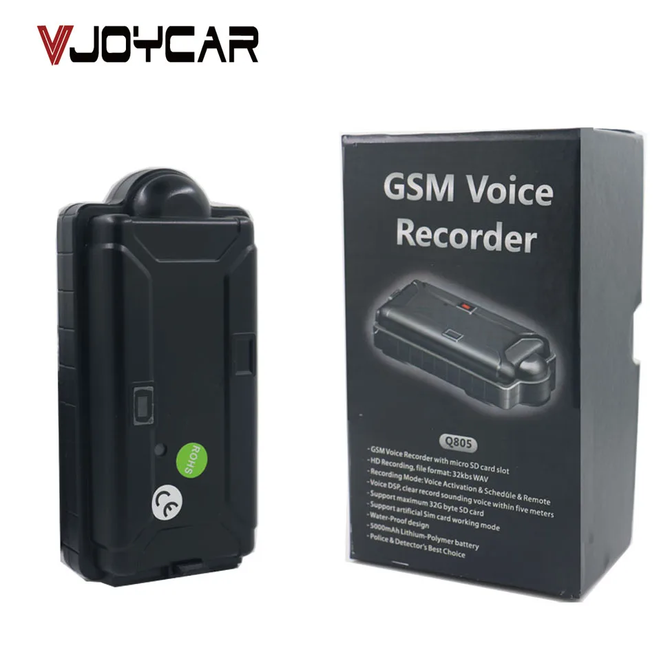 VJOYCAR Q805 5000mAh Long Distance GSM Voice Audio Recorder Bugs With Magnet Long font b Battery