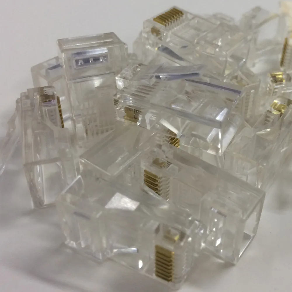 Сетевой разъем CARPRIE Cat5 Cat5e 20 шт. металлический кабель rj45 модульные штекеры Прямая