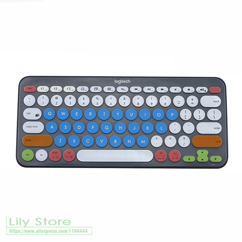 For Logitech K380 Silicone Keyboard Cover Protector Skin Waterproof