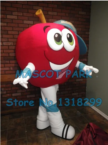Best  mascot big red apple boy mascot costume adult size customizable cartoon fruit theme anime costumes  