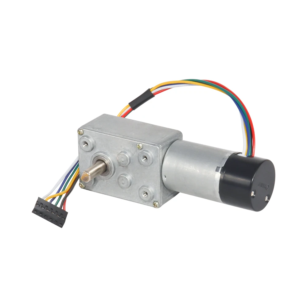 

DC Worm Gear Motor with Hall Encoder 12V 3rpm 9rpm 15rpm 24rpm 45rpm 83rpm 120rpm 200RPM DIY Engine