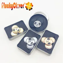 10 шт. металлические панды Спиннеры треугольник EDC кунг-фу ручной Спиннер игрушка Декоративный металл Tri-Spinners для снятия стресса дети взрослые