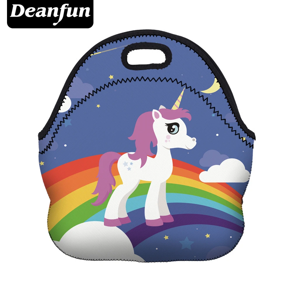 Deanfun Cute font b Lunch b font font b Bags b font 3D Printed Rinbow Unicorn