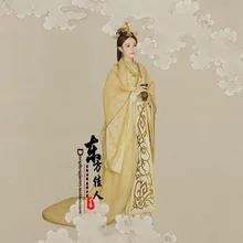 Huang Hou период желтый великолепный Hanfu костюм театральный Легенда Mi yue-древний Qin императрица Xuan фото дом костюм принцессы