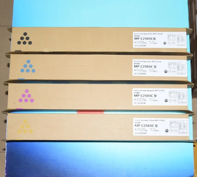 

lot/4 pc. mpc2003 mpc2503 mpc2011 toner cartridge compatible for Ricoh Aficio MP C2003 MP c2503 MP c2011 KCMY