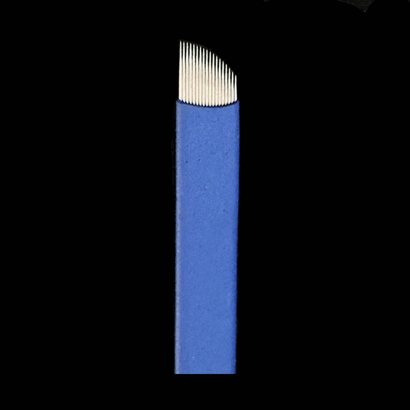 

300 Pcs 0.18mm F18 needle Permanent Makeup Eyebrow Tattoo Blade Microblading Needles For 3D Embroidery Manual Tattoo Pen Machine