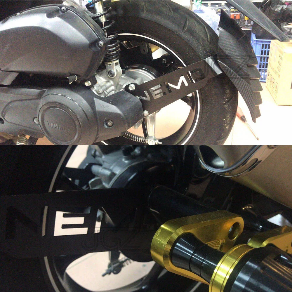 Брызговик для мотоцикла YAMAHA AEROX NVX155 2017 2018 алюминиевый корпус ABS накладка на заднее
