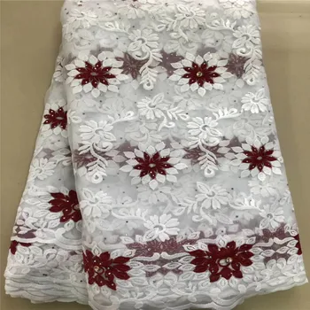 

2019 Latest Nigerian Laces Fabrics With Stones High Quality Tulle African Laces Fabric Wedding French Tulle Lace Fabric jg6