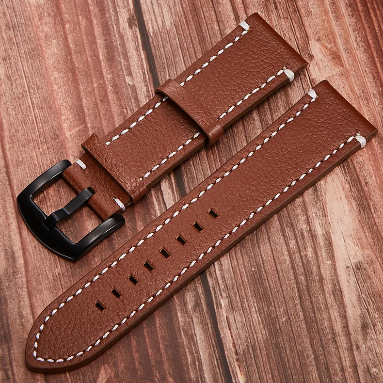 Couro Genuíno watch Band Strap Pulseira Pulseira