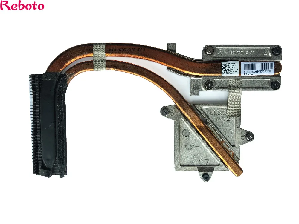 100 Works High Quality Laptop CPU & GPU Heat Sink For Dell 17R 7720 PN CN 0MV67N 0MV67N 90 Dasy