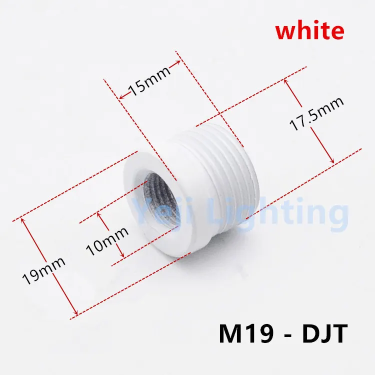 M16, M19, M25, адаптер для лампы с зубчатой трубкой, настенный светильник, напольный светильник, трубчатый разъем, внешняя резьба, внутренняя резьба, адаптер для труб