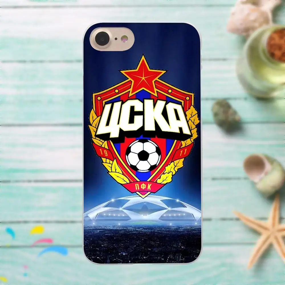 Россия Pfc ЦСКА логотип для Apple iPhone 4 4S 5 5C SE 6 6S 7 8 Plus X LG G3 G4 G5 G6 K4 K7 K8 K10 V10