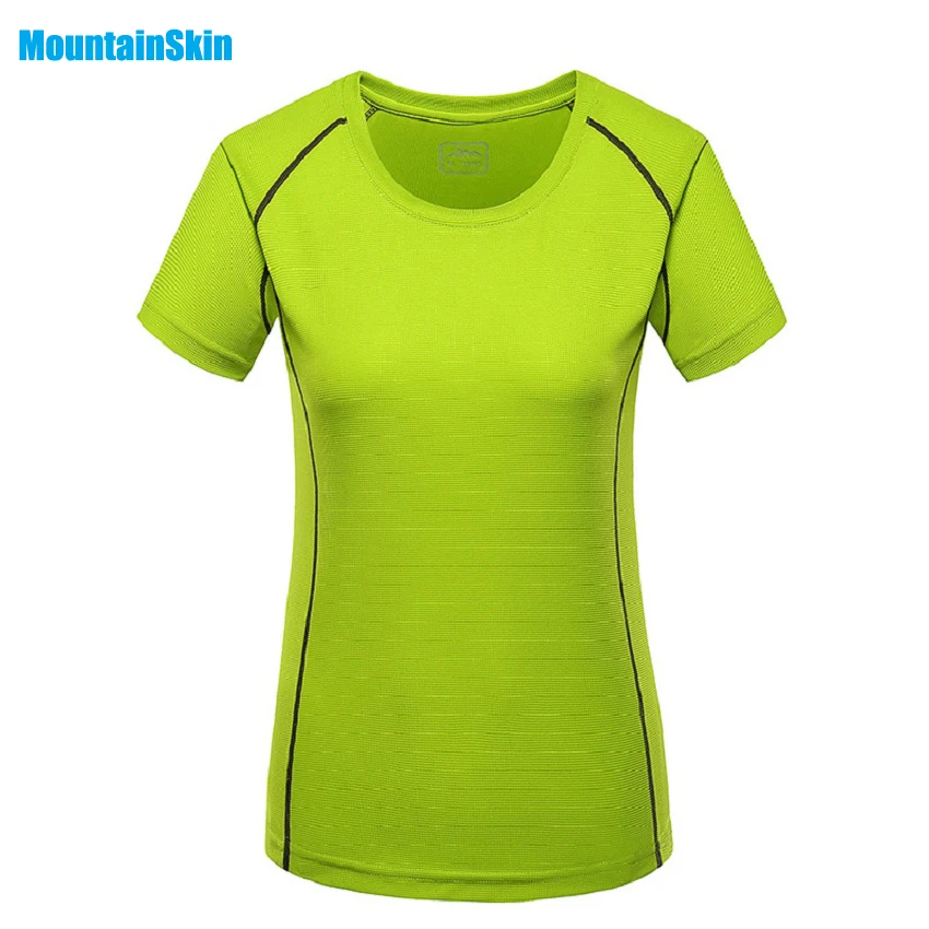 

Mountainskin Women's Summer Quick Dry Breathable T Shirts Outdoor Camping Hiking Trekking Fishing Female Short Clothing MB091