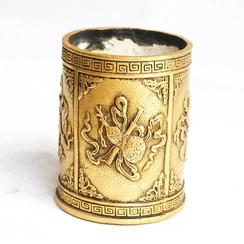 

Bronze copper home decoration crafts decoration copper pen gift Factory Copper Feng Shui crafts