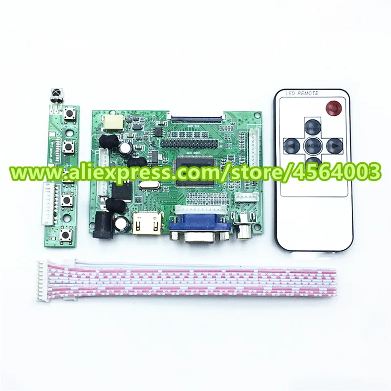 Плата контроллера дисплея 800*480 LCD TTL LVDS HDMI VGA 2AV 50pin для AT070TN90 поддержка