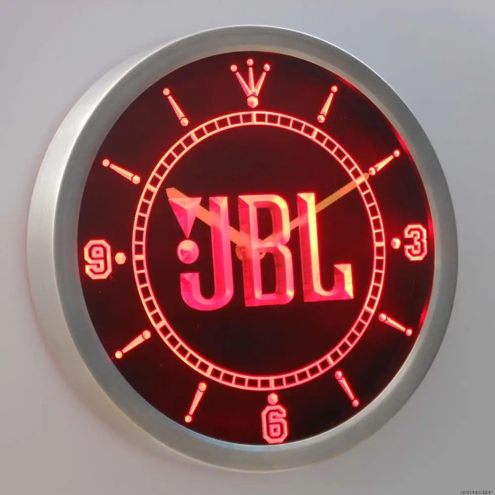 Nc0719 JBL неоновый знак светодиодный настенные часы | Дом и сад