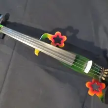 Красивый дизайн скрипки, дизайн песни обтекаемая 4/4 электрическая скрипка, твердая древесина