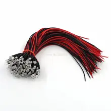 10 шт. 3 мм Вспышка Blink светодиодный Диод 12 В 20 см Предварительно проводной белый красный зеленый синий желтый Светильник лампы излучающие диоды предварительно припаянные