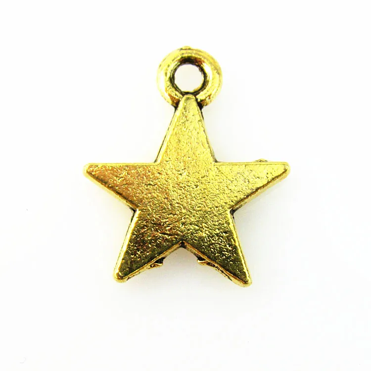 20pcs/lot Fashion Gold Star Charm Pendants Star Dangle Charms For