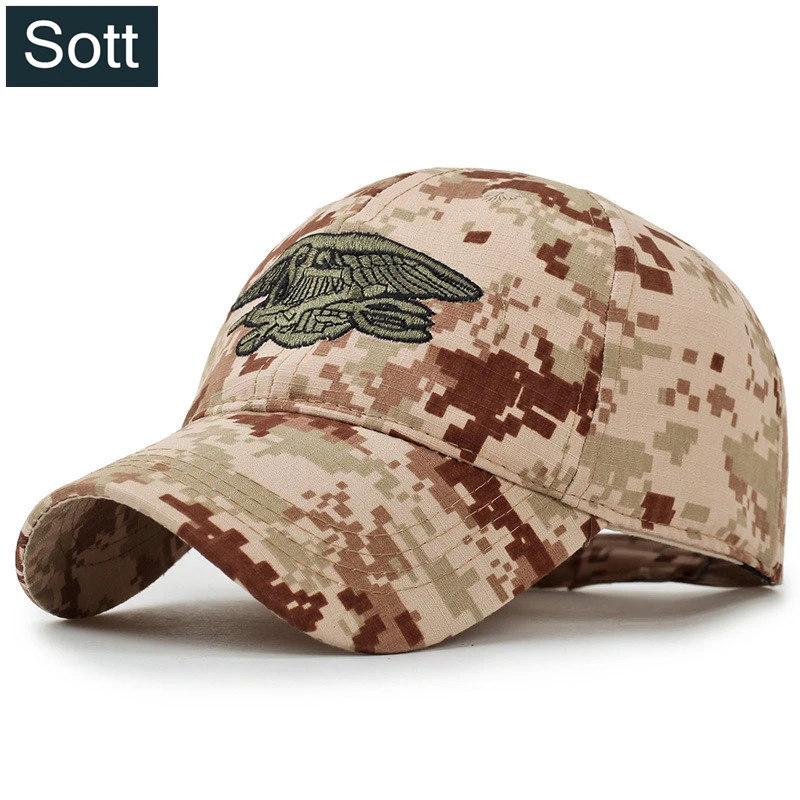 

[SOTT] High Quality Camouflage Mens Army Cap Branded Baseball Caps Gorras Planas Snapback Hat Camo Jungle Gorros For Men